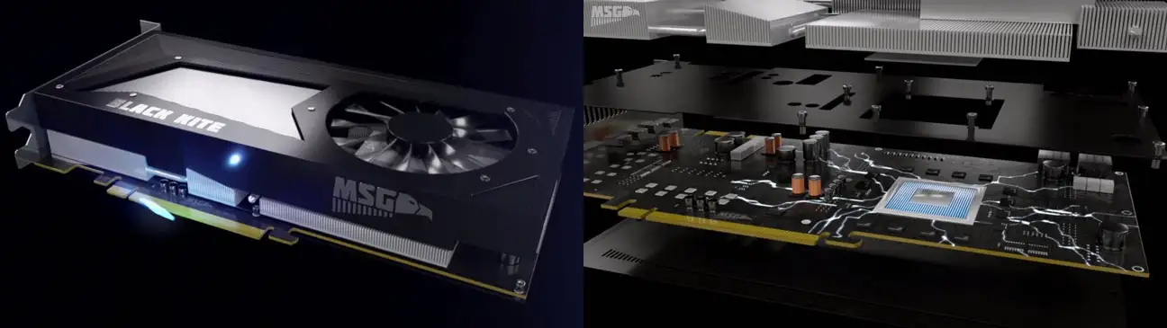电脑显卡高精度C4D模型 High End Graphics Card