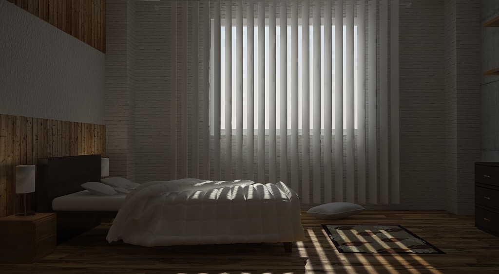 C4D for vray卧室渲染模型 Bedroom rendering mode - C4D之家 - cinema4d_ 2016-08-18 21.59.10.jpg