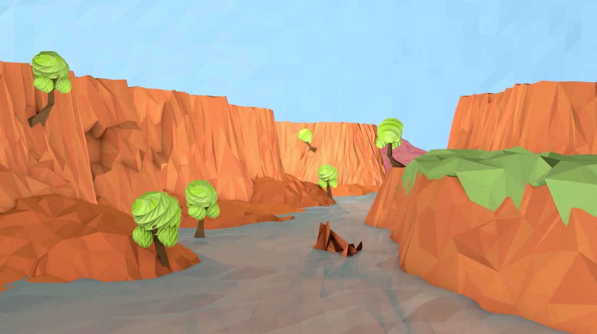 C4D低面多边形峡谷流水景观工程 Lowpoly template Liquiddiamondd - C4D之家 - cinema4d_ 2016-08-19 01.08.44.jpg