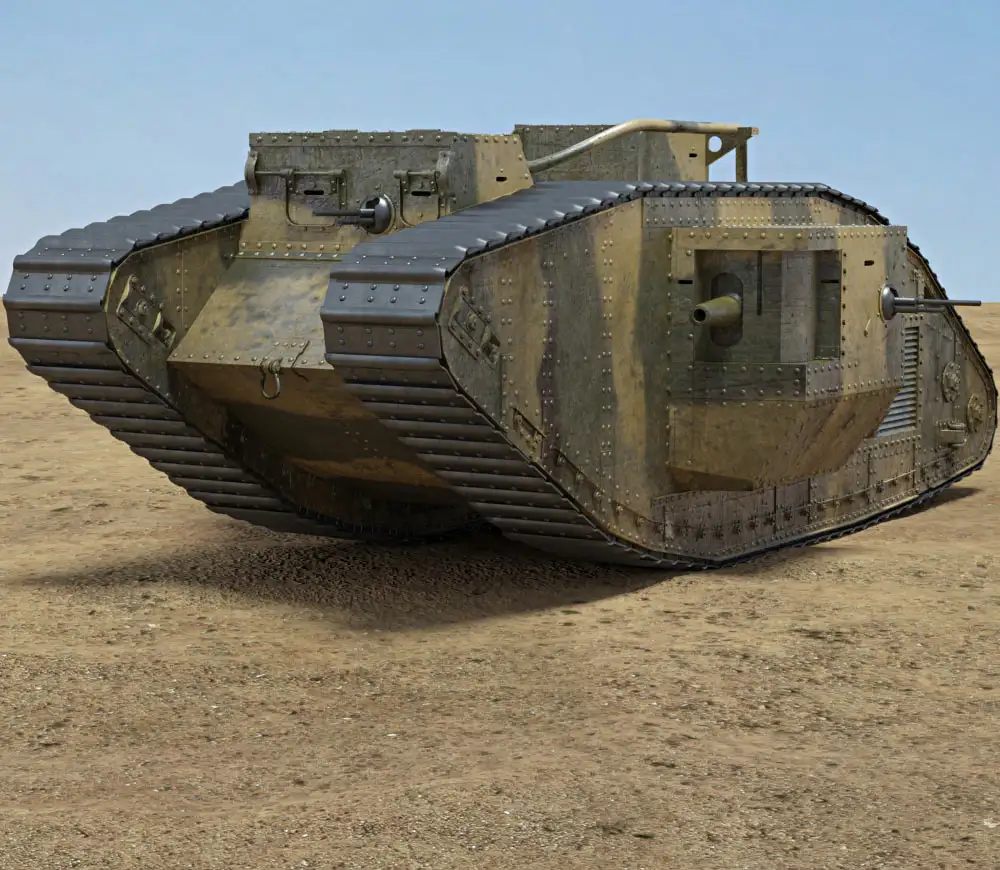 马克5号坦克C4D模型 Humster3D – Mark V 3D model Tank