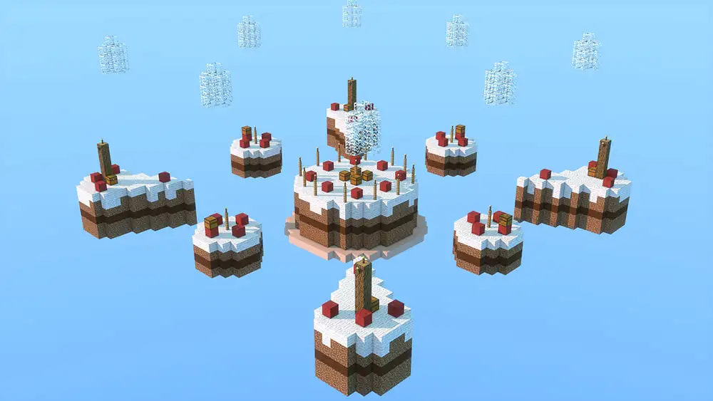 5个悬浮岩石《我的世界》像素模型 Mapas SkyWars Cinema 4D - C4D之家 - SkyWars3.jpg