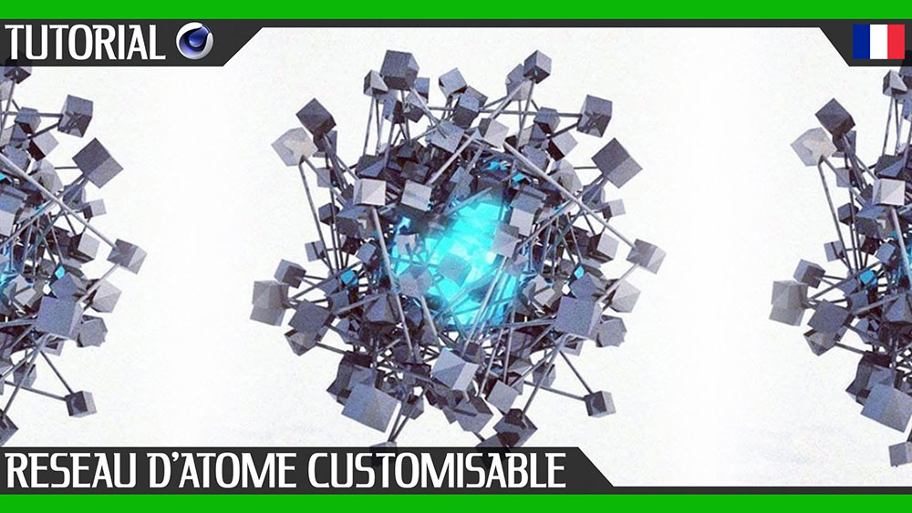 C4D随机方块连线动画教程 Random block connection Cinema 4D