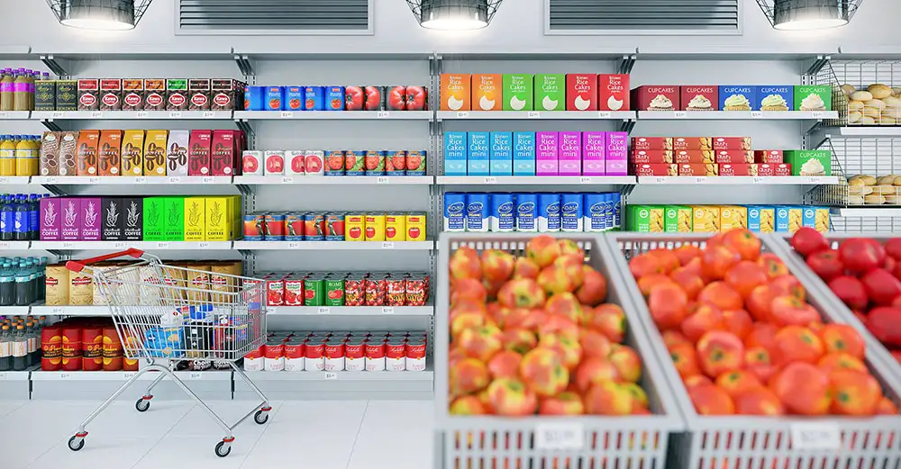 [MAX]超市货架推车商品3D模型 CGAxis Models Volume 52 – 3D Supermarket II