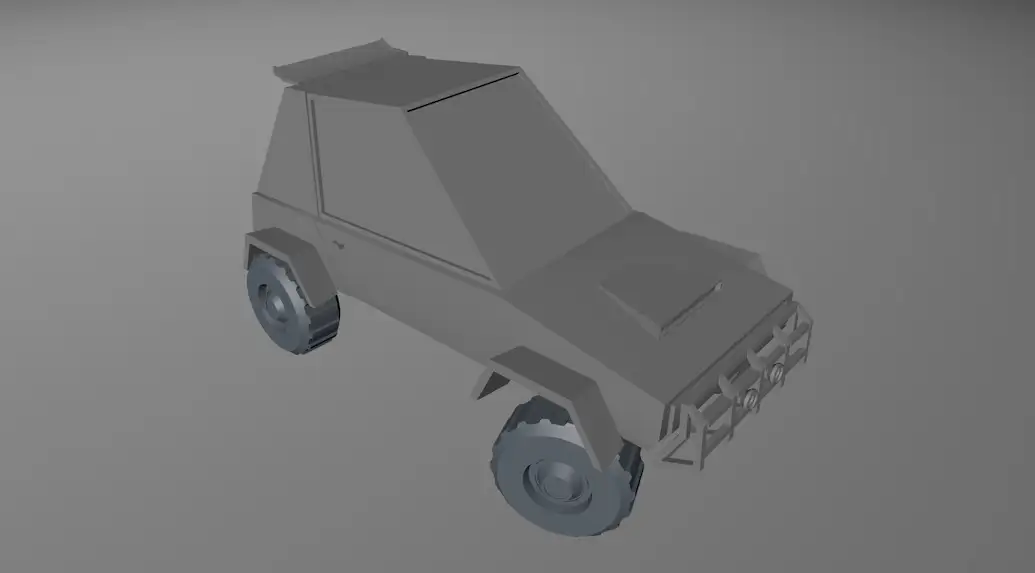 C4D低面汽车XP绑定工程 car rig