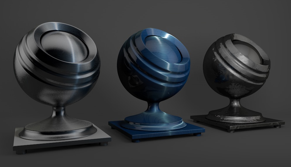 C4D金属材质预设包(39个) Epic VIP Metal Pack C4D Materials