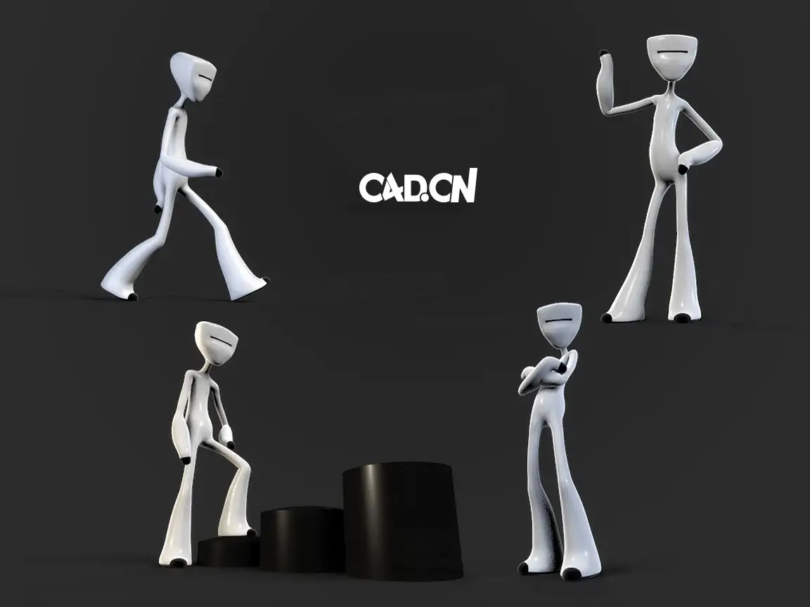 卡通人物绑定C4D工程文件 Character Bind