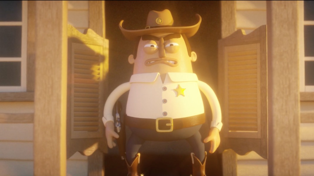 C4D《枪手》动漫场景工程文件（Octane render）