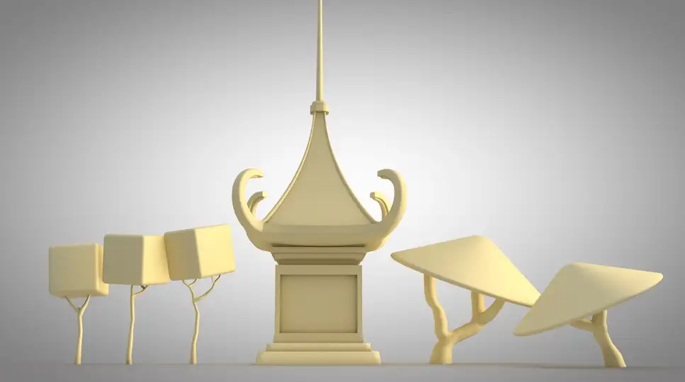 卡通房子 蘑菇树C4D模型 - C4D之家 - cinema4d_ 2016-09-23 21.21.33.jpg