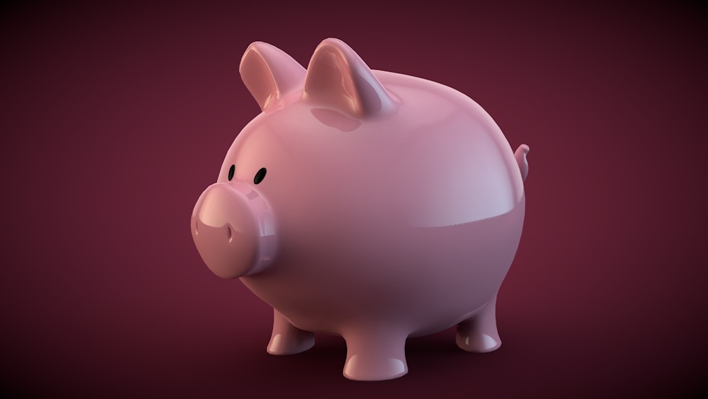 小猪存钱罐C4D模型 Piggy bank