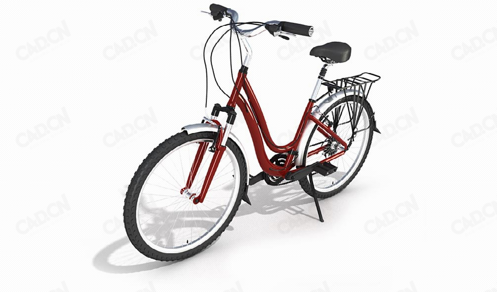 红色女性自行车C4D模型 Bicycle 3D model - C4D之家 - 002-Archmodels-Vol.-55.jpg