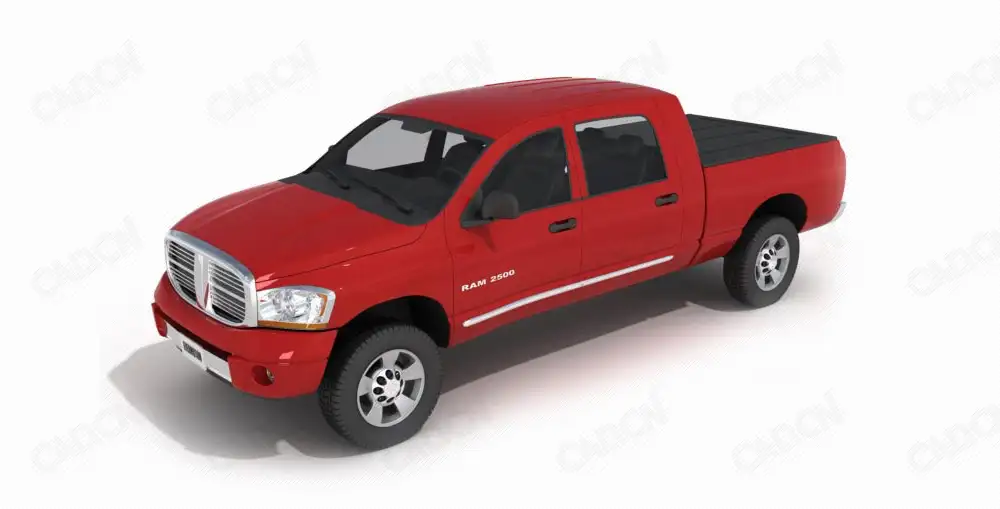 道奇公羊2500皮卡车C4D模型 Pickup trucks 3D model
