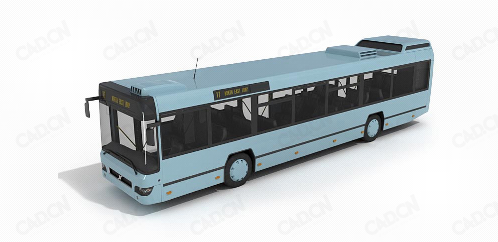 公交车C4D模型 Bus 3d model