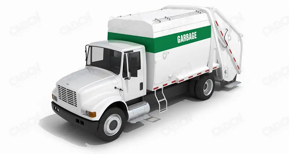 环卫车 垃圾车C4D模型 Sanitation vehicles 3D model - C4D之家 - 021-Archmodels-Vol.-55.jpg