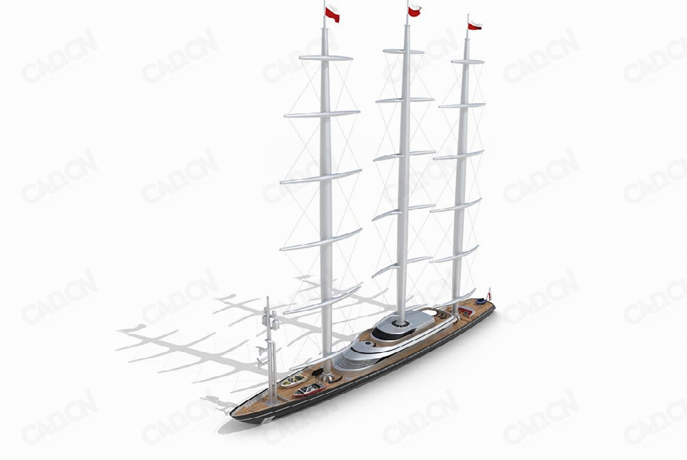 帆船C4D模型 sailboat 3D model（2） - C4D之家 - 030-Archmodels-Vol.-55.jpg