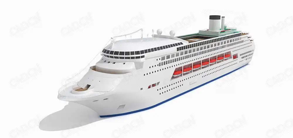 豪华邮轮 游轮C4D模型 Cruises 3D model
