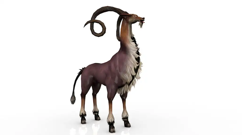 山羊C4D游戏角色模型 sasu 3dmodel