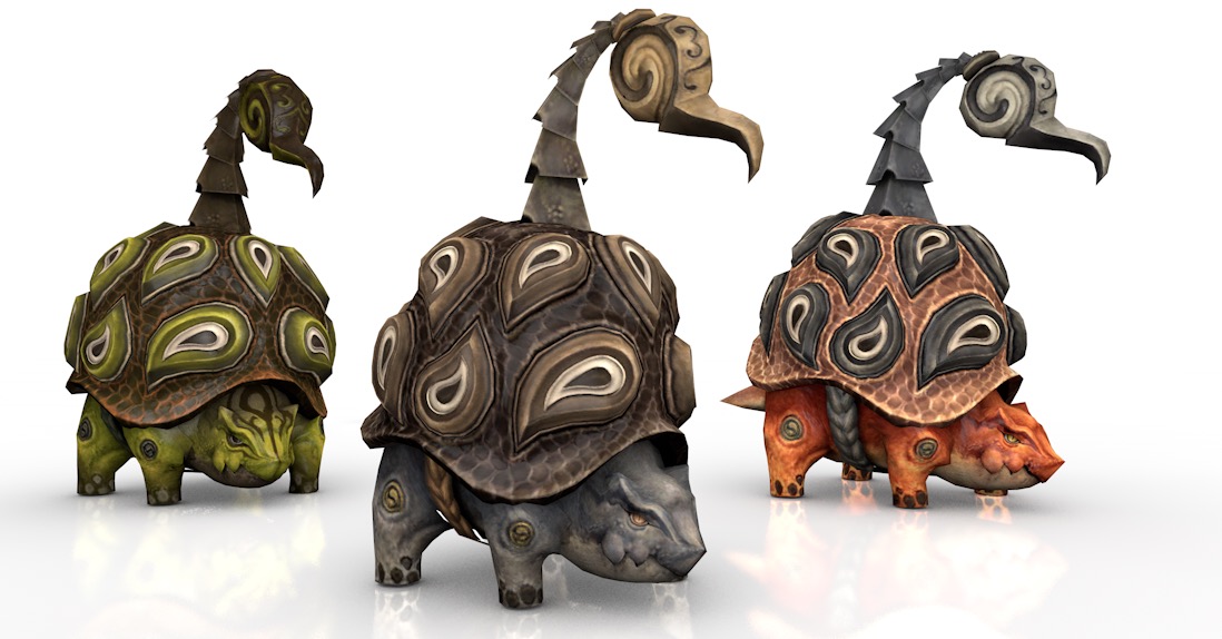 蝎子龟C4D游戏角色模型 Scorpion Turtle 3d model