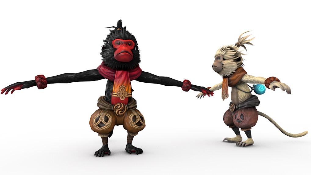 猴子C4D游戏角色模型 Strange Monkey Tribe A 3d model