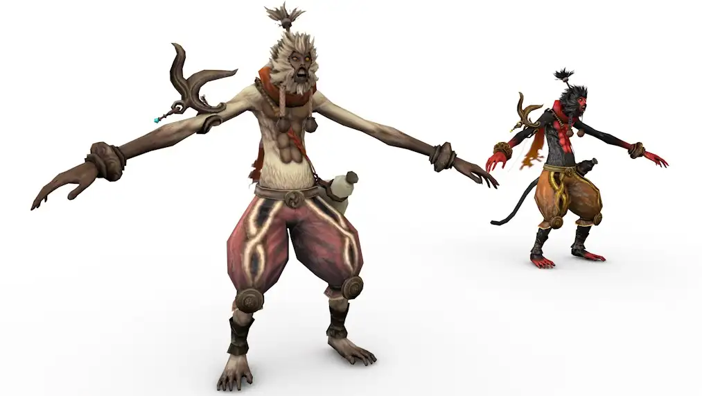 孙猴子 大圣归来C4D游戏角色模型 Strange Monkey Tribe B 3d model