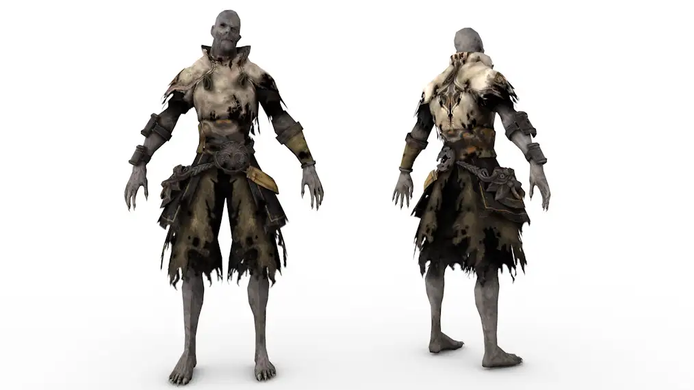 僵尸C4D游戏角色模型 Zombie Kyoung Cheon 3d model