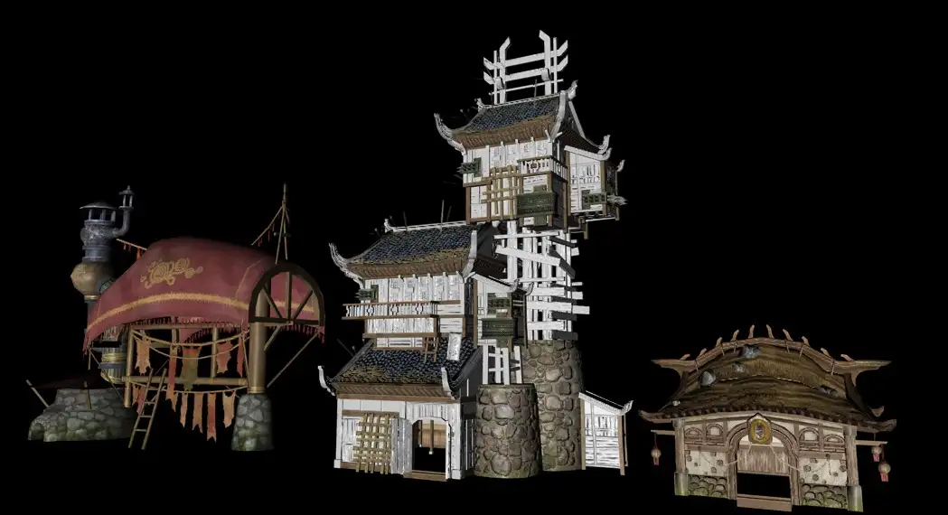 韩国游戏《剑灵》400套C4D建筑类模型合集（绑定动画） Blade and Soul - C4D之家 - cinema4d_ 2016-10-06 13.43.34.jpg