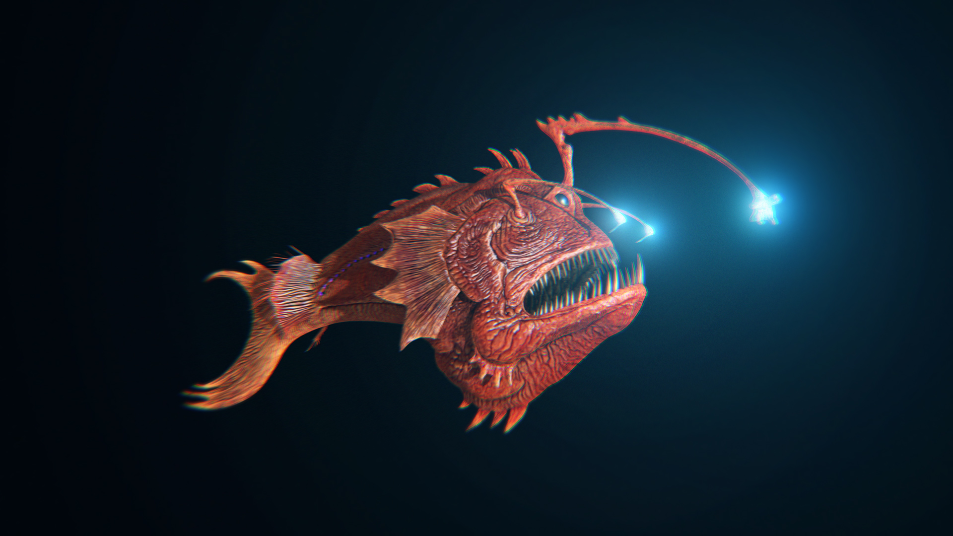 鮟鱇鱼模型 带骨骼绑定 - C4D之家 - Anglerfish (0-00-00-00).jpg
