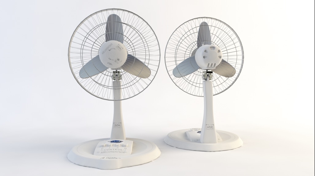 电风扇 台式电风扇C4D模型 Ventilator 3d model