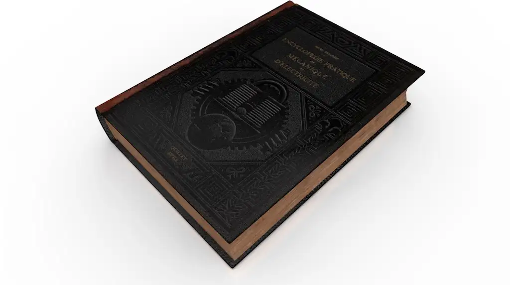 英文旧书C4D模型 Old Book 3d model