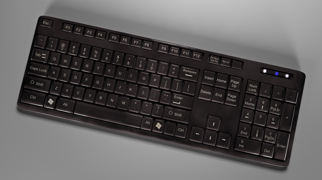 电脑键盘C4D模型 kebord 3d model - C4D之家 - kebord.jpg