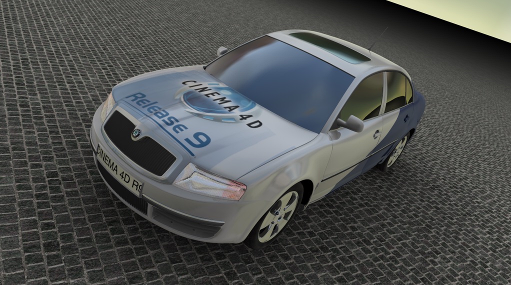 斯柯达轿车C4D模型 Skoda Superb 3d