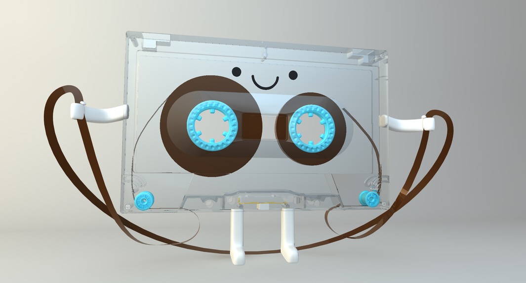 跳绳的磁带C4D动画工程 tape character rig