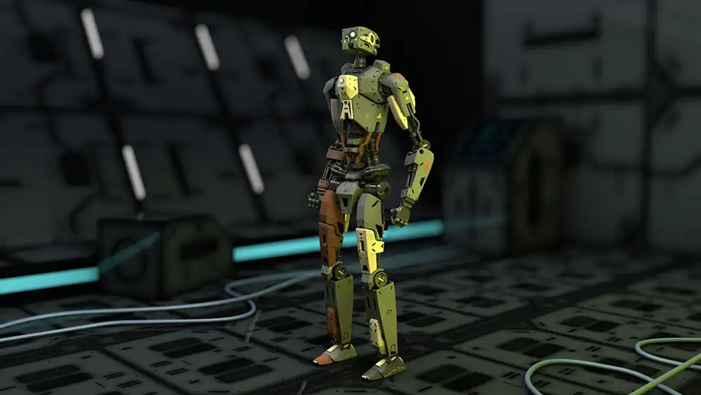 C4D机器人行走动画模型 full rigged robot - C4D之家 - full rigged robot.jpg