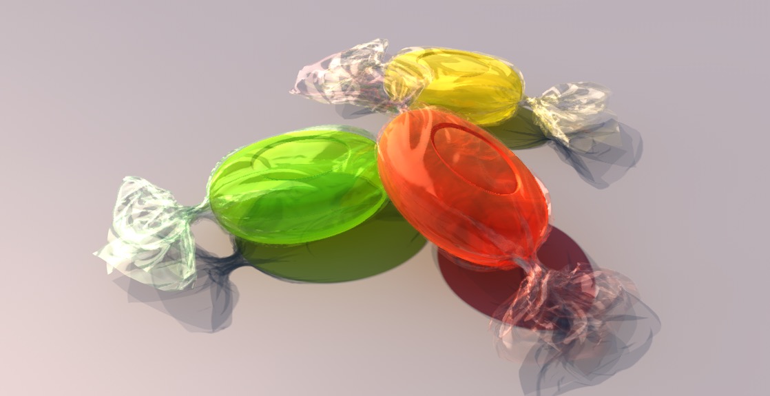 C4D老视频：糖果包装建模教程 Sugar model