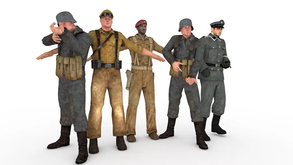 战争游戏《胜利时刻》(Hour of Victory)游戏角色模型包-人物卷（19套） - C4D之家 - cinema4d_ 2016-10-10 16.24.23.jpg