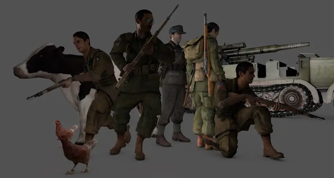 105套C4D射击游戏《战火兄弟连2》Brothers in Arms - HH 2角色动画模型合集