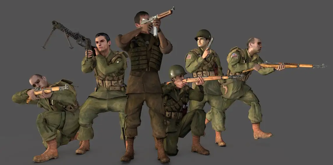 98套C4D射击游戏《战火兄弟连2》Brothers in Arms - HH 2军人角色动画模型合集 - C4D之家 - cinema4d_ 2016-10-14 22.19.08.jpg