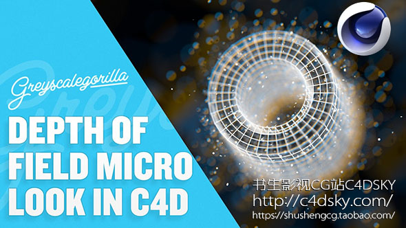 GSG教程两集连发-C4D R18景深教程+波浪变形效果&碰撞变形器