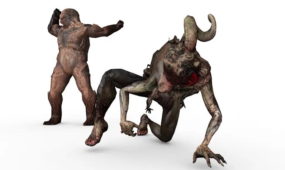 C4D恐怖生存类游戏《幽冥复活》游戏角色模型合集下载 Nether: Resurrected