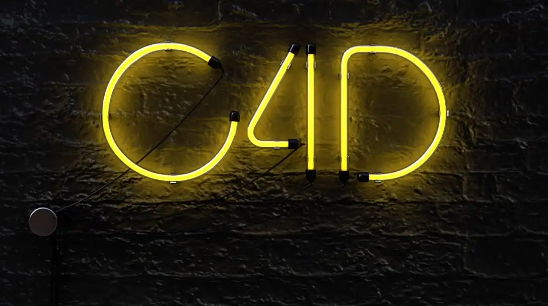 C4D创建霓虹灯牌（包含工程文件） Create a Neon Sign (Cinema 4D Tutorial)
