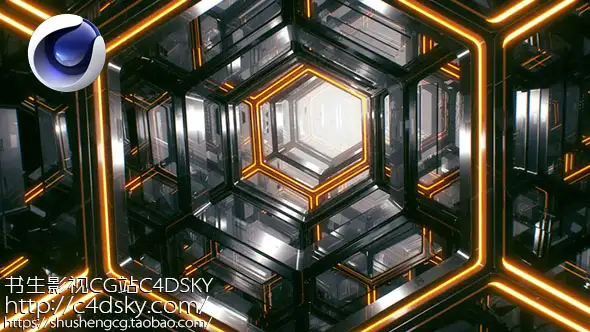 C4D+AE制作高科技质感无限循环动画教程Creating an Infinite Looping Animation