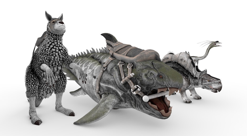 40套C4D生存类游戏《方舟：生存进化》ARK Survival Evolved 原始动物角色动画模型合集 - C4D之家 - cinema4d_ 2016-10-19 15.42.00.jpg