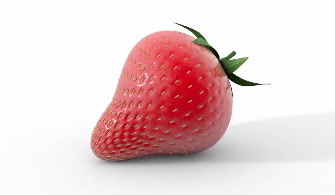 C4D草莓建模渲染教程 Tutorial Cinema 4D - Organic Modeling - Strawberry
