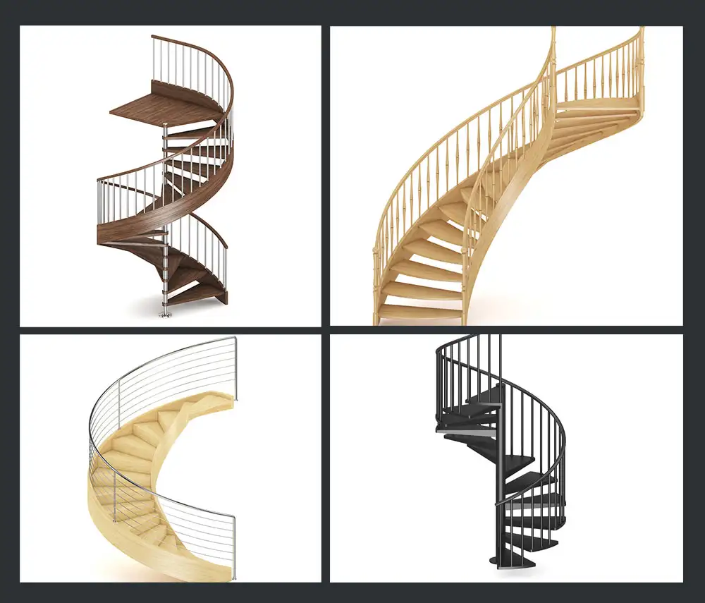 30种时尚楼梯C4D模型合集 CGAxis Vol 42 Stairs