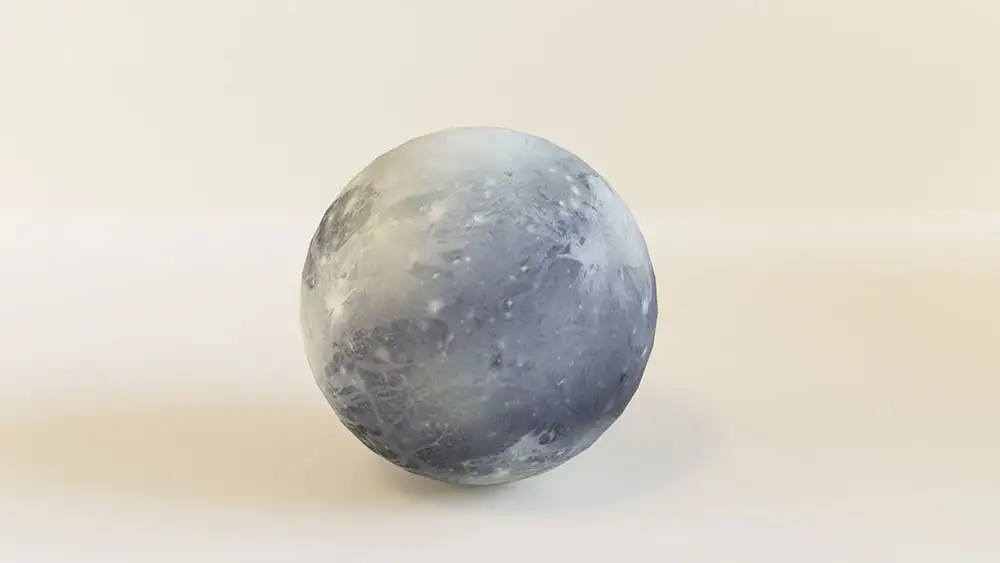 冥王星行星C4D模型 Pluto Planet 3d model