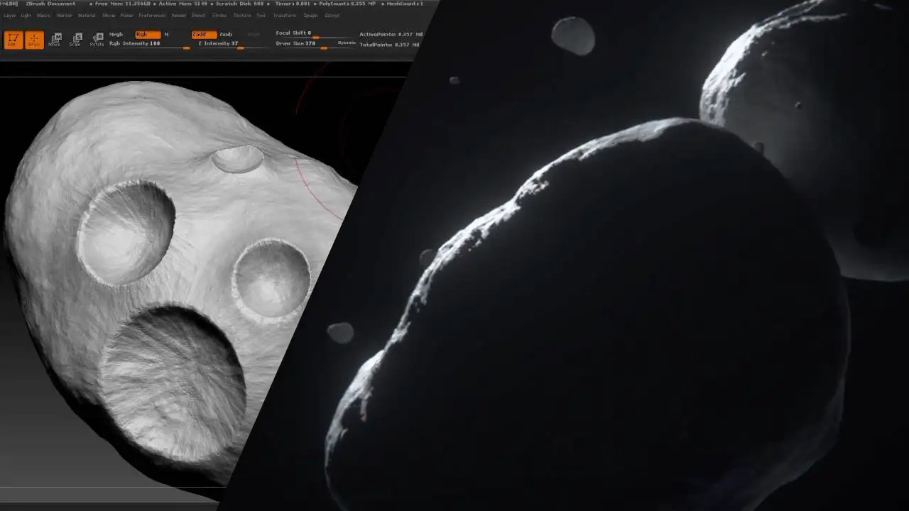 CINEMA 4D+Zbrush+Octane制作小行星教程 Creating an Asteroid - C4D之家 - maxresdefault.jpg