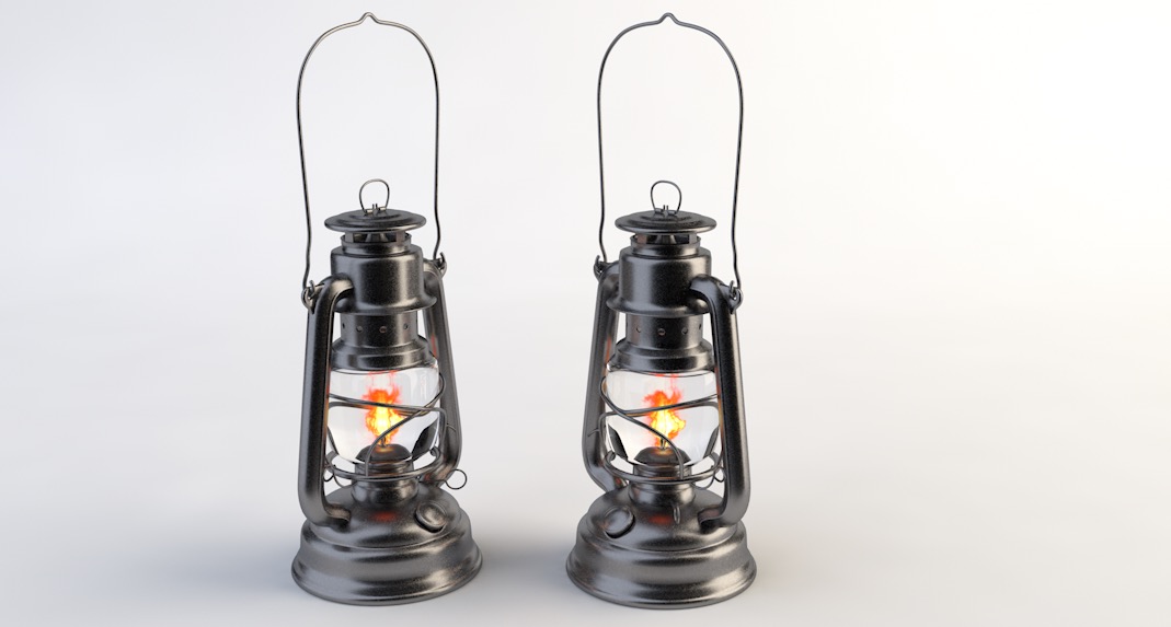 煤油灯C4D模型 LAMP - by - JustTomas 3D Model