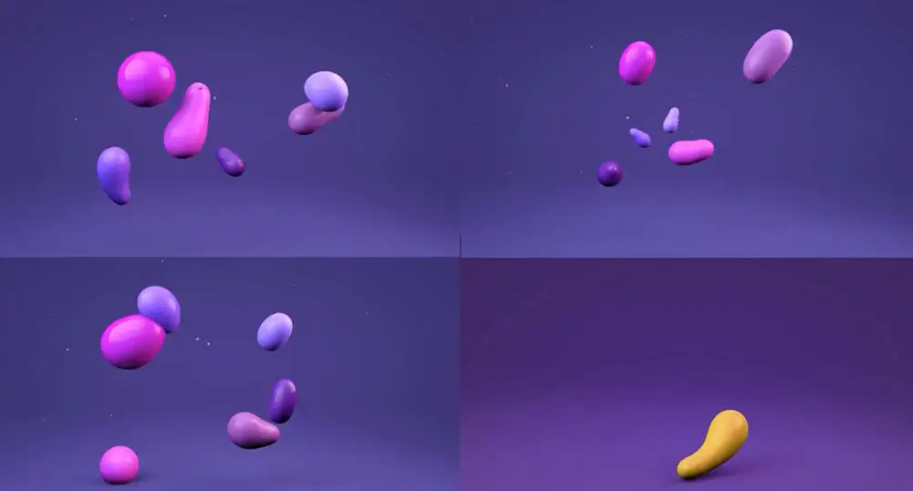 C4D制作融球动画（含工程）QTIP DYNAMIC DROP