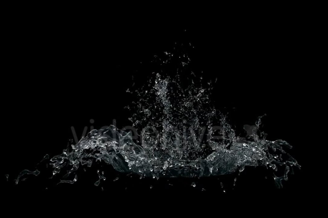 水面水滴溅开高清视频素材(MOV) Water Splash Pack
