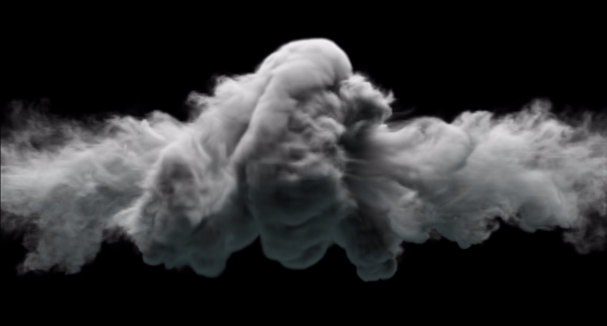 烟雾碰撞高清视频素材(含透明通道) Smoke