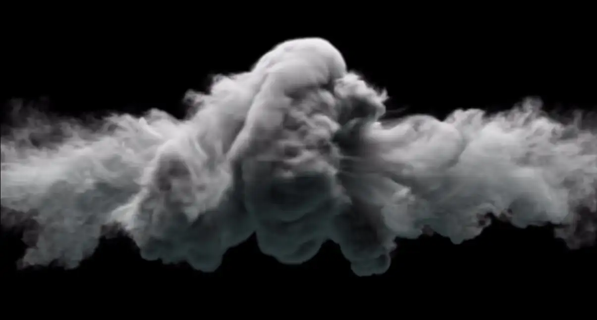 烟雾碰撞高清视频素材(含透明通道) Smoke